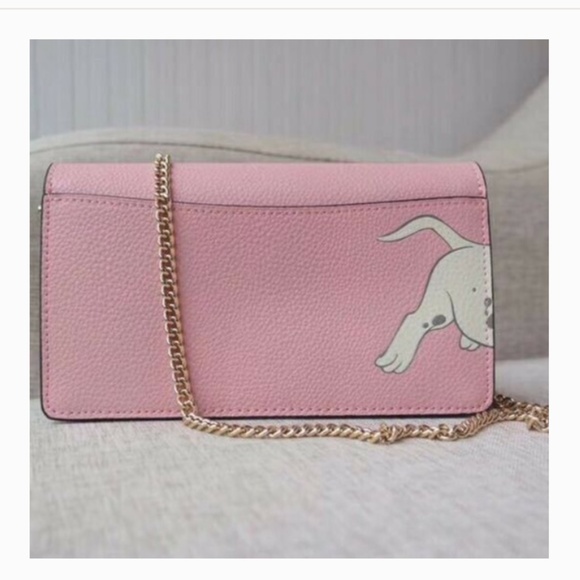 DISNEY X COACH CALLIE CHAIN CLUTCH WITH DALMATIAN - Picture 7 of 8